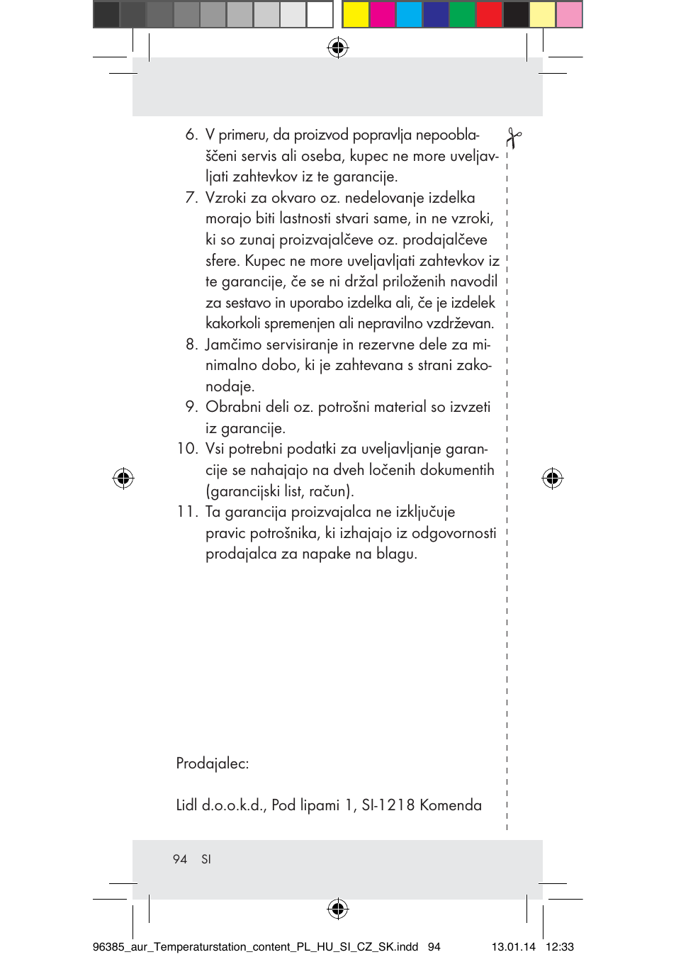 Auriol Z31743A_B User Manual | Page 94 / 159