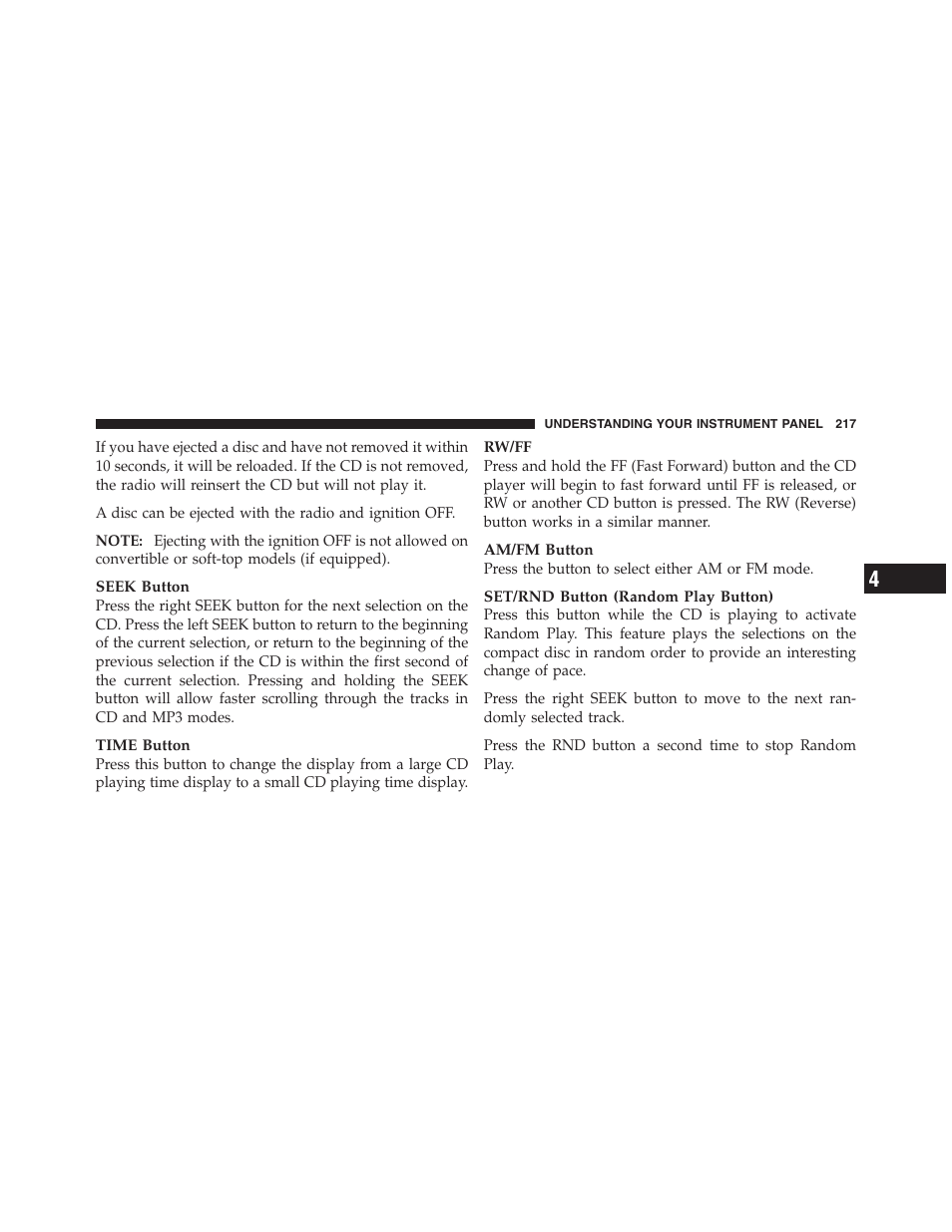 Dodge 2011 Dakota User Manual | Page 218 / 454