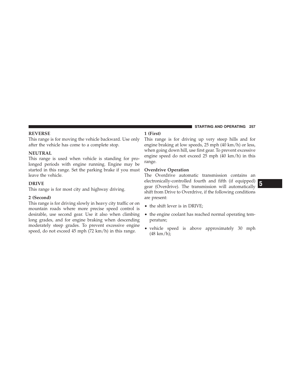 Dodge 2011 Dakota User Manual | Page 258 / 454