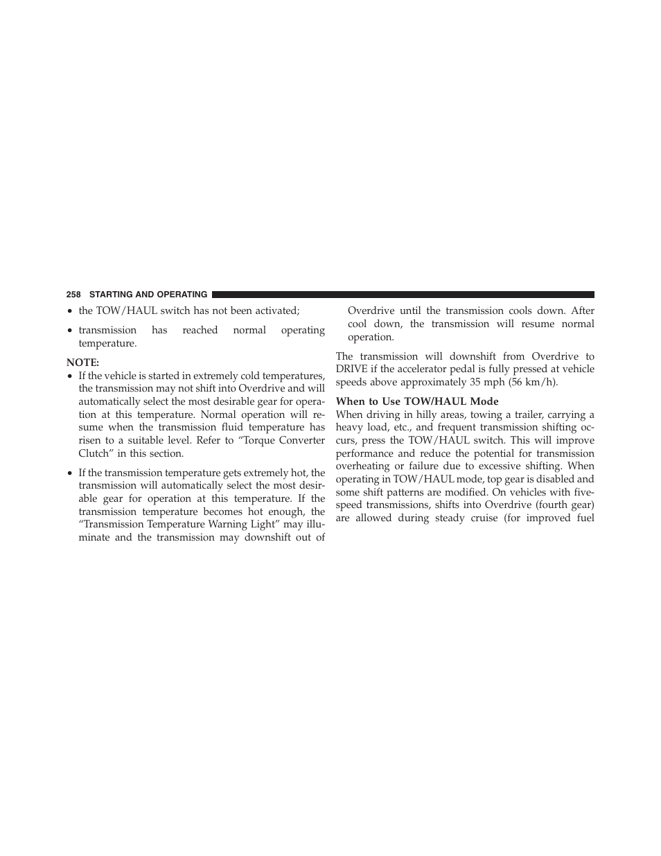 Dodge 2011 Dakota User Manual | Page 259 / 454