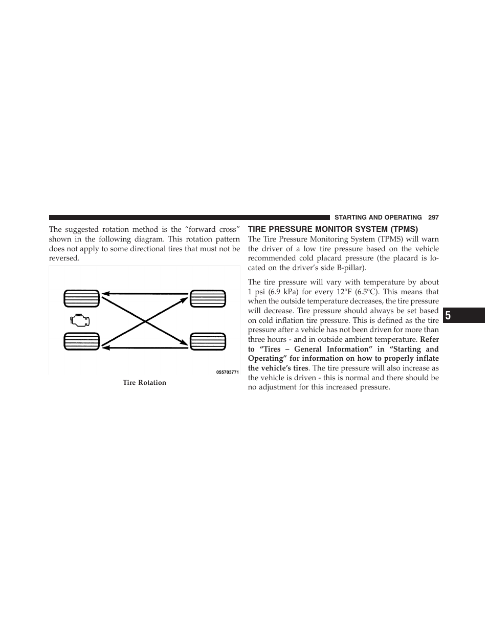 Tire pressure monitor system (tpms) | Dodge 2011 Dakota User Manual | Page 298 / 454