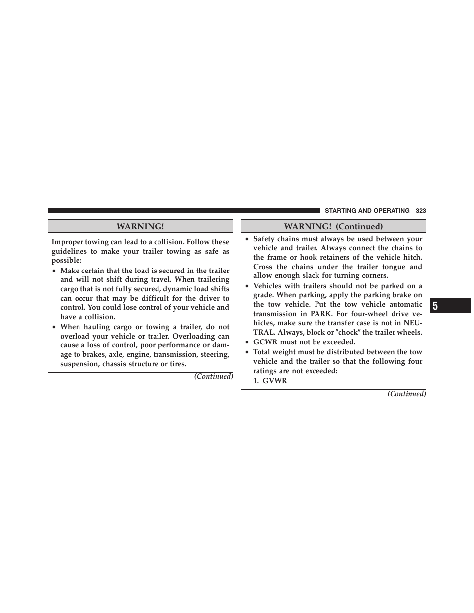 Dodge 2011 Dakota User Manual | Page 324 / 454