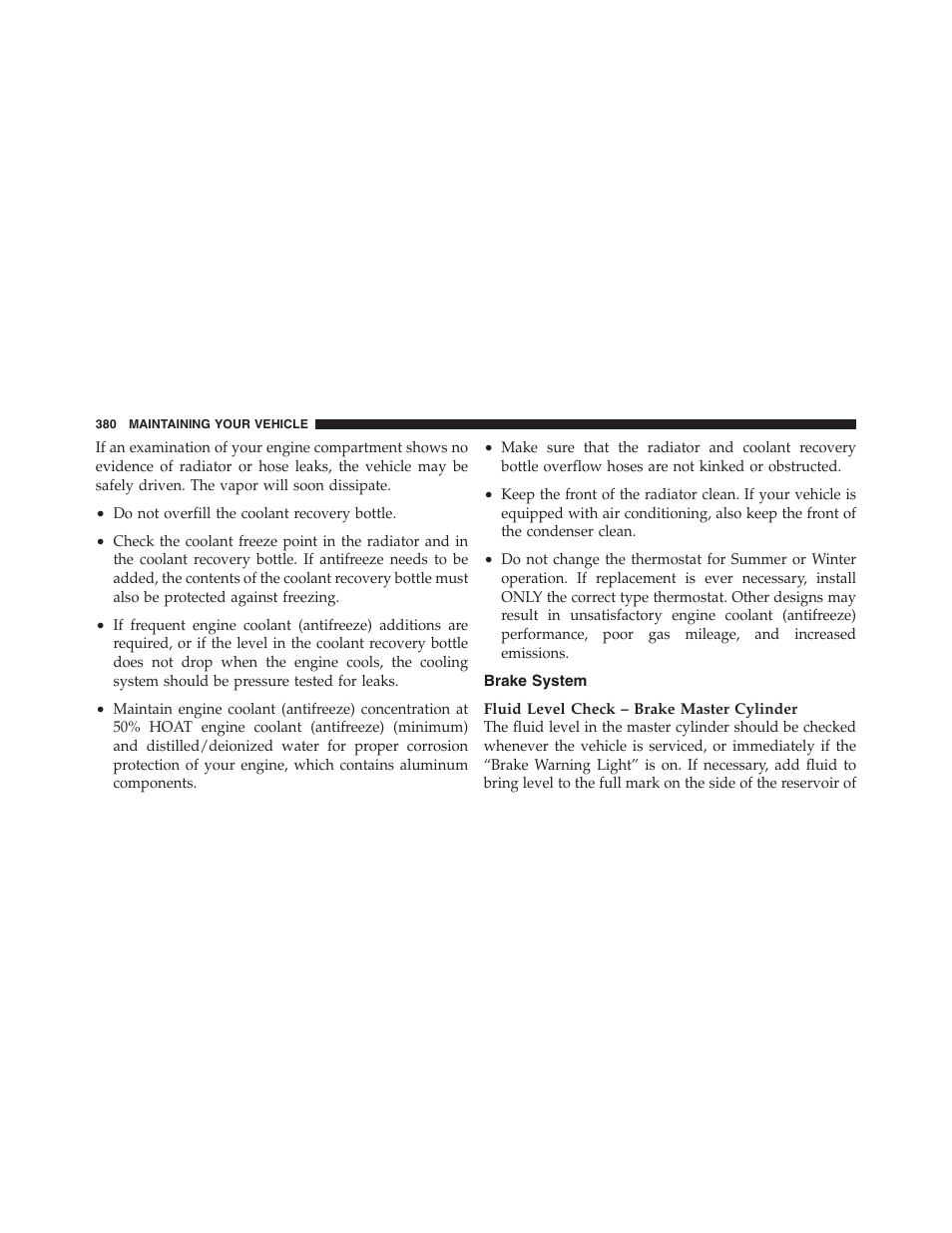Brake system | Dodge 2011 Dakota User Manual | Page 381 / 454