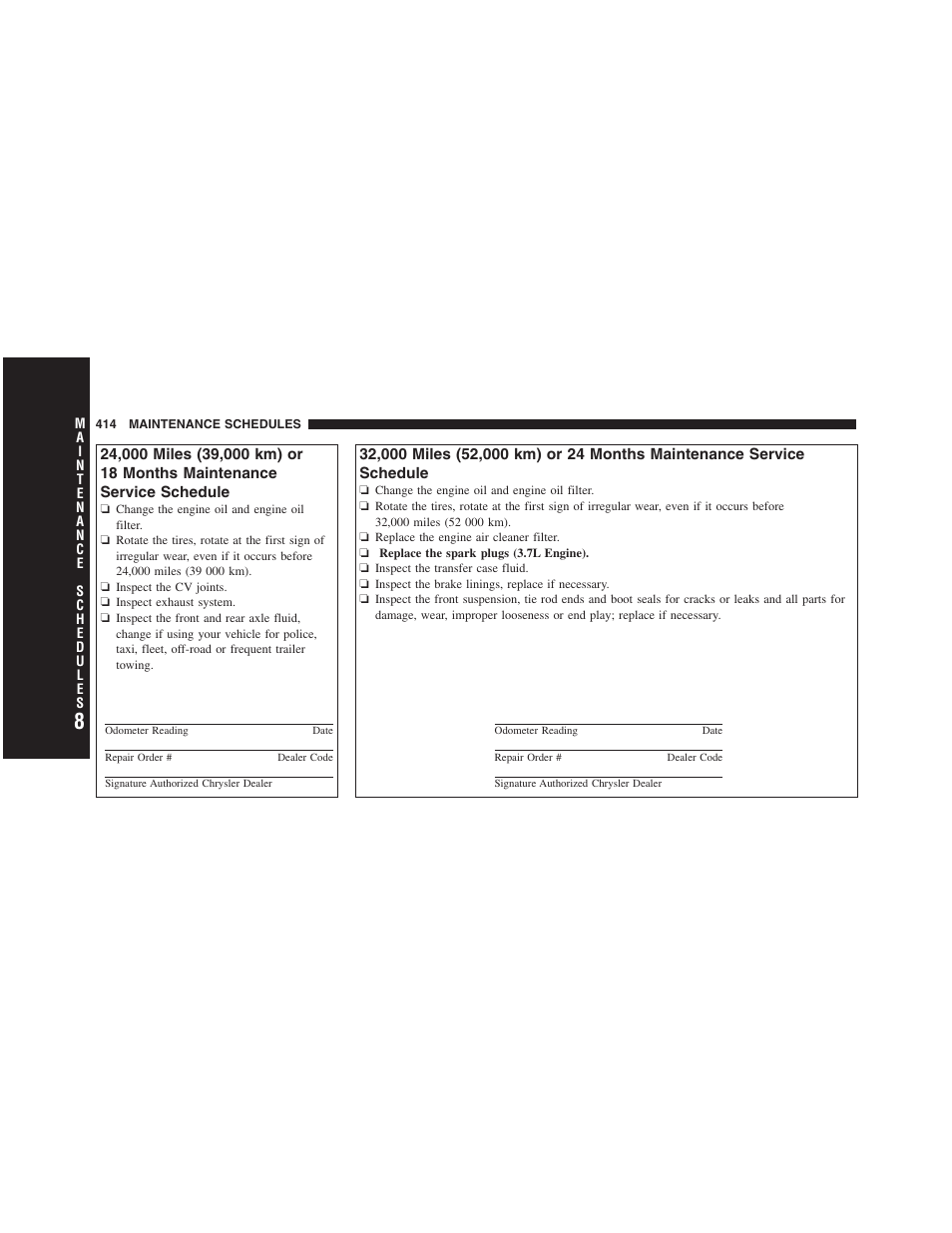 Dodge 2011 Dakota User Manual | Page 415 / 454