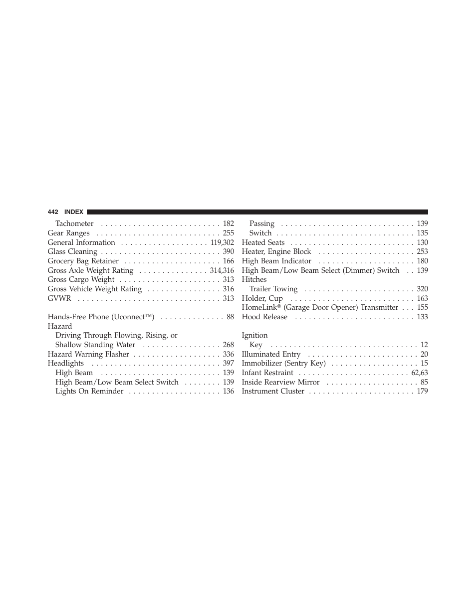 Dodge 2011 Dakota User Manual | Page 443 / 454