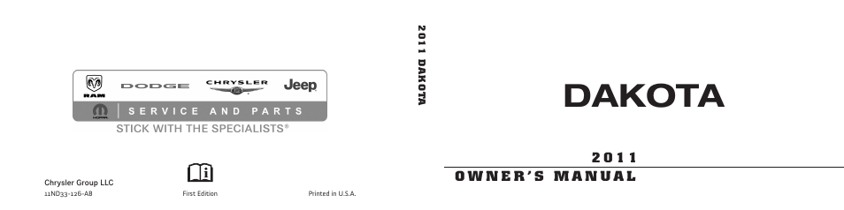 Dakota | Dodge 2011 Dakota User Manual | Page 454 / 454