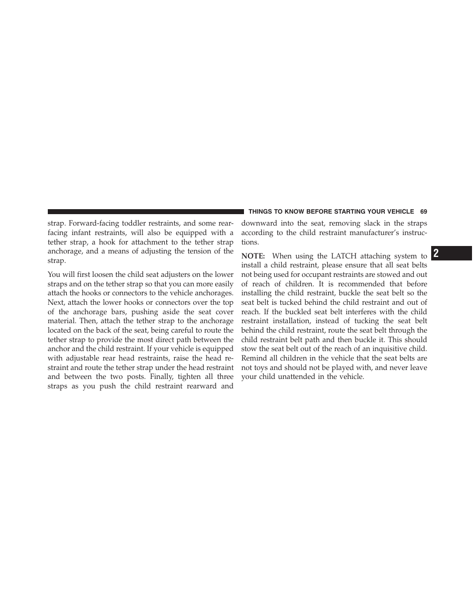 Dodge 2011 Dakota User Manual | Page 70 / 454