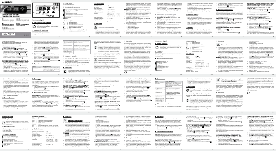 Auriol Z31714 User Manual | 2 pages