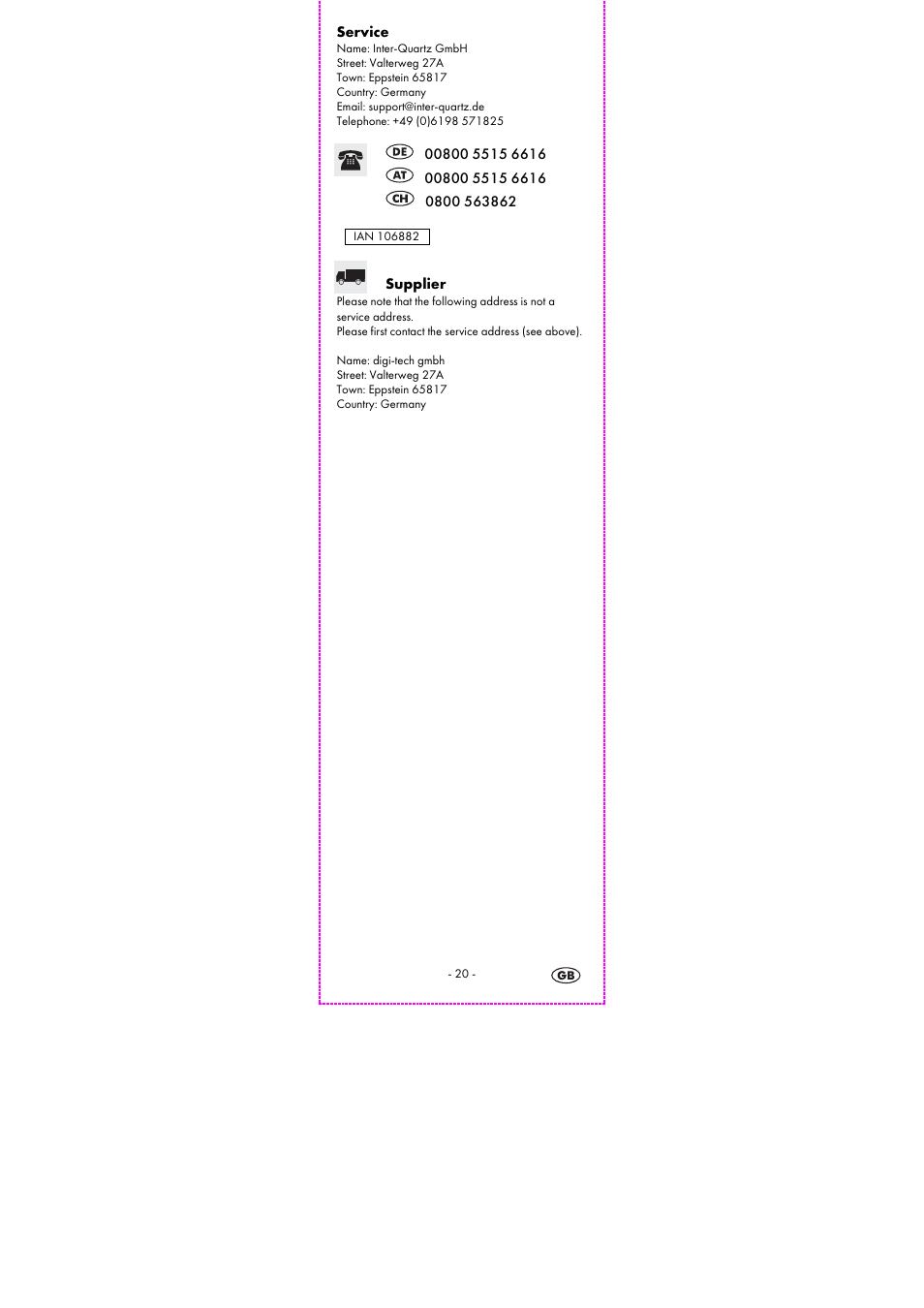 Auriol 2-LD3915-5-10 User Manual | Page 22 / 23