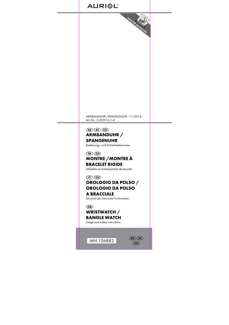 Auriol 2-LD3915-1-4 User Manual | 26 pages