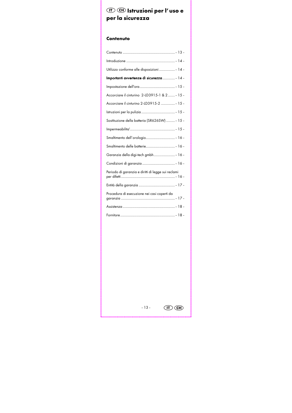 Istruzioni per l’uso e per la sicurezza | Auriol 2-LD3915-1-4 User Manual | Page 15 / 26