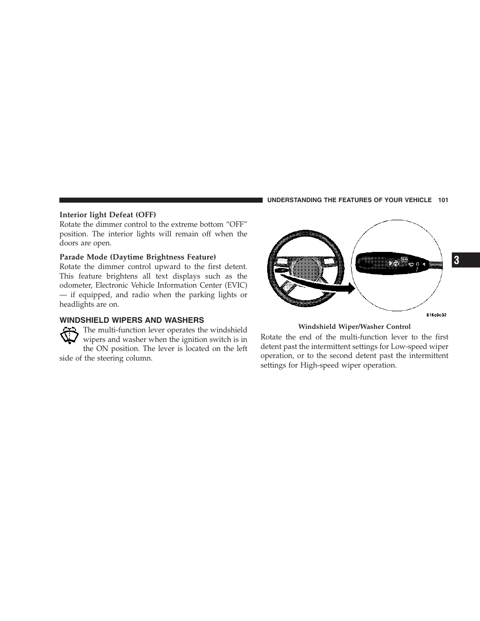 Windshield wipers and washers | Dodge 2007 Magnum User Manual | Page 101 / 400