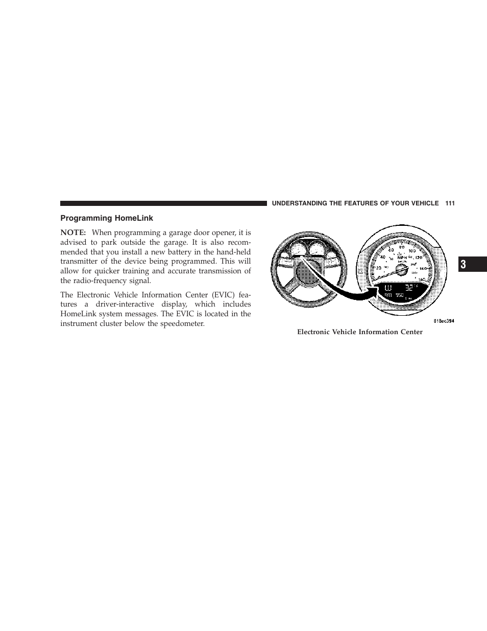 Programming homelink | Dodge 2007 Magnum User Manual | Page 111 / 400