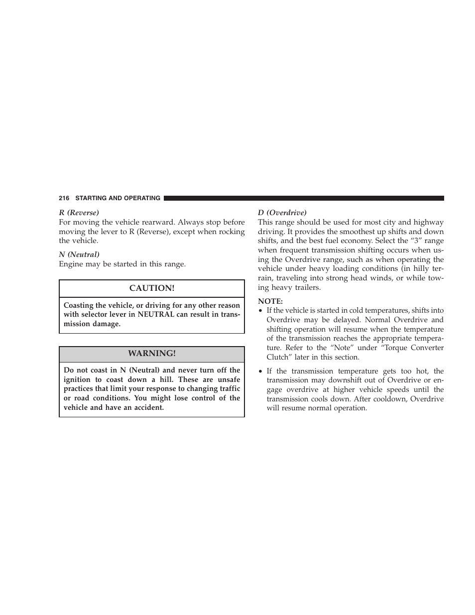 Dodge 2007 Magnum User Manual | Page 216 / 400