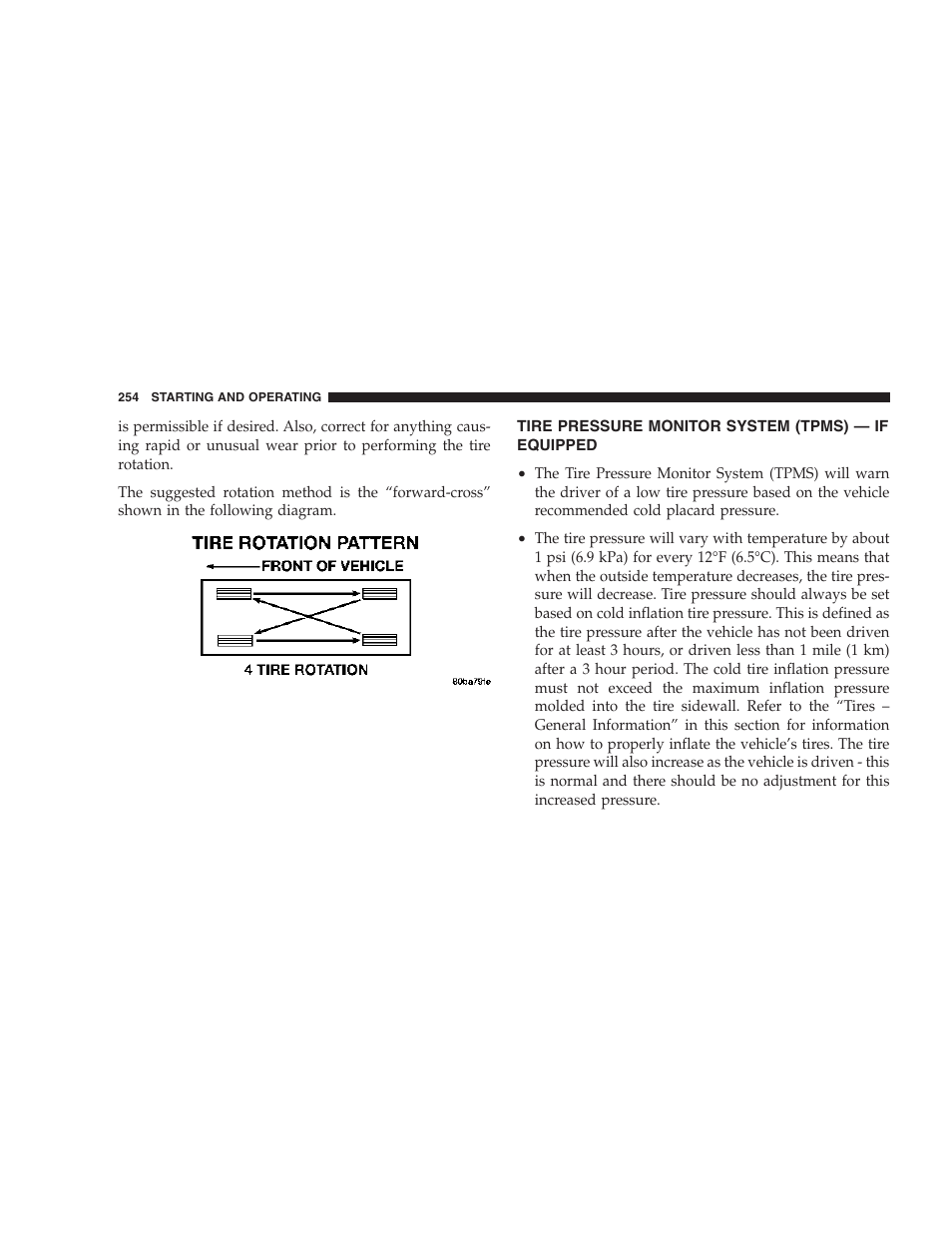 Tire pressure monitor system (tpms) — if, Equipped | Dodge 2007 Magnum User Manual | Page 254 / 400