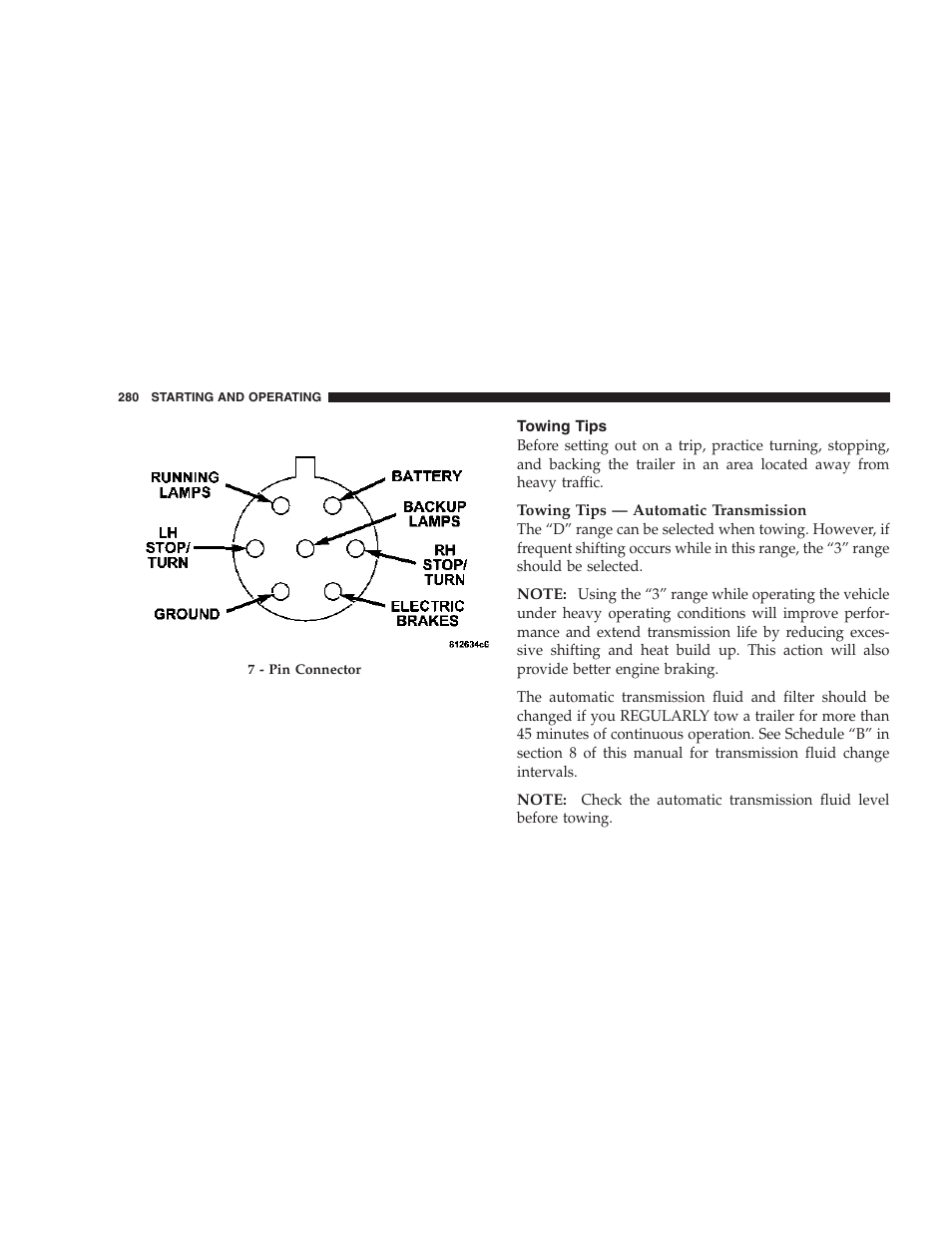 Towing tips | Dodge 2007 Magnum User Manual | Page 280 / 400