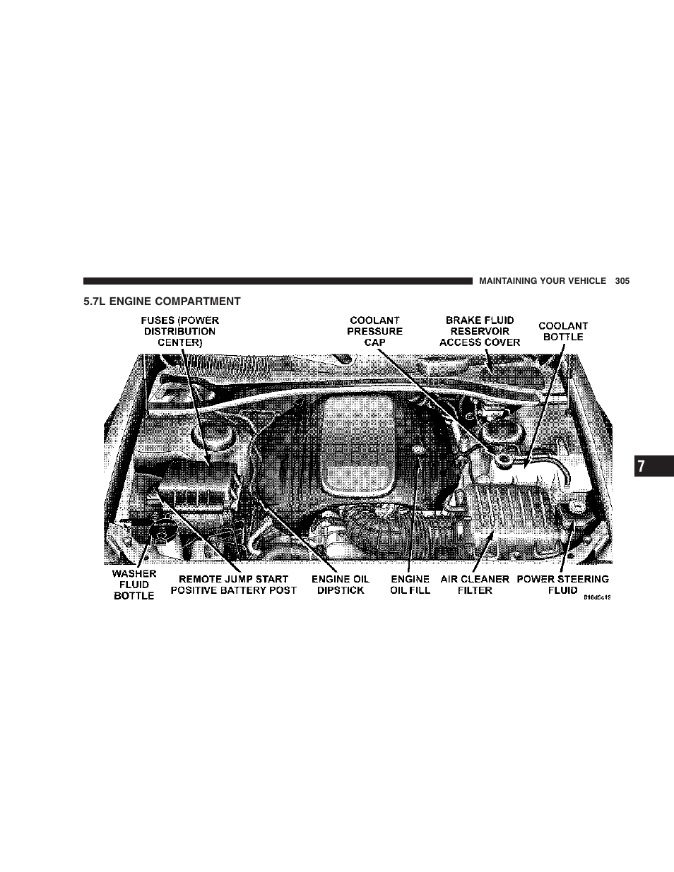 7l engine compartment | Dodge 2007 Magnum User Manual | Page 305 / 400