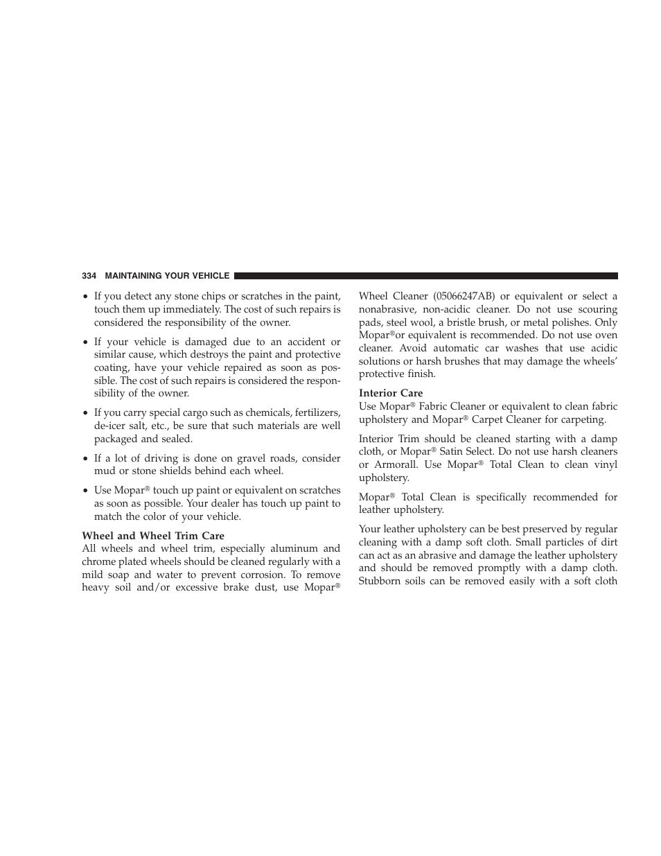 Dodge 2007 Magnum User Manual | Page 334 / 400