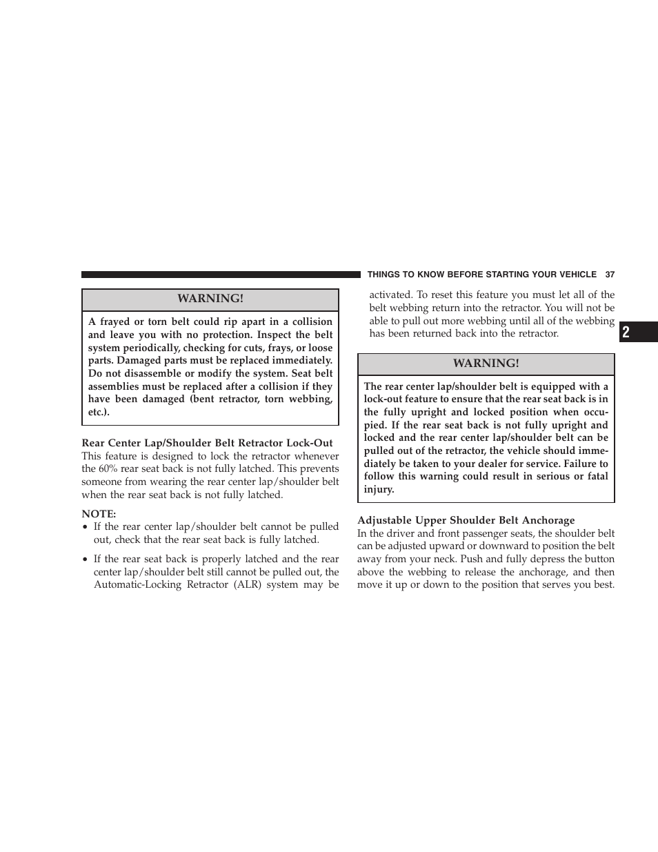 Dodge 2007 Magnum User Manual | Page 37 / 400