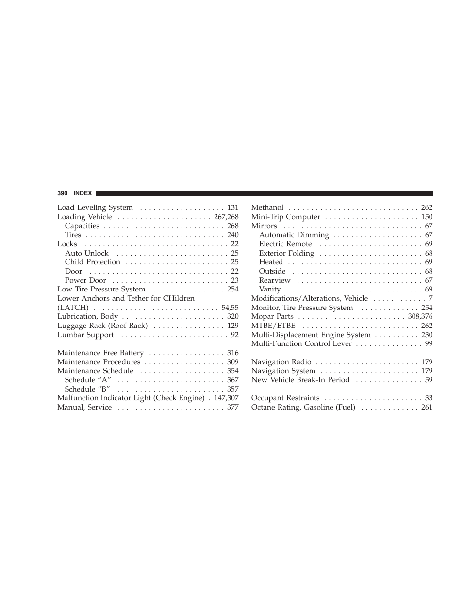 Dodge 2007 Magnum User Manual | Page 390 / 400