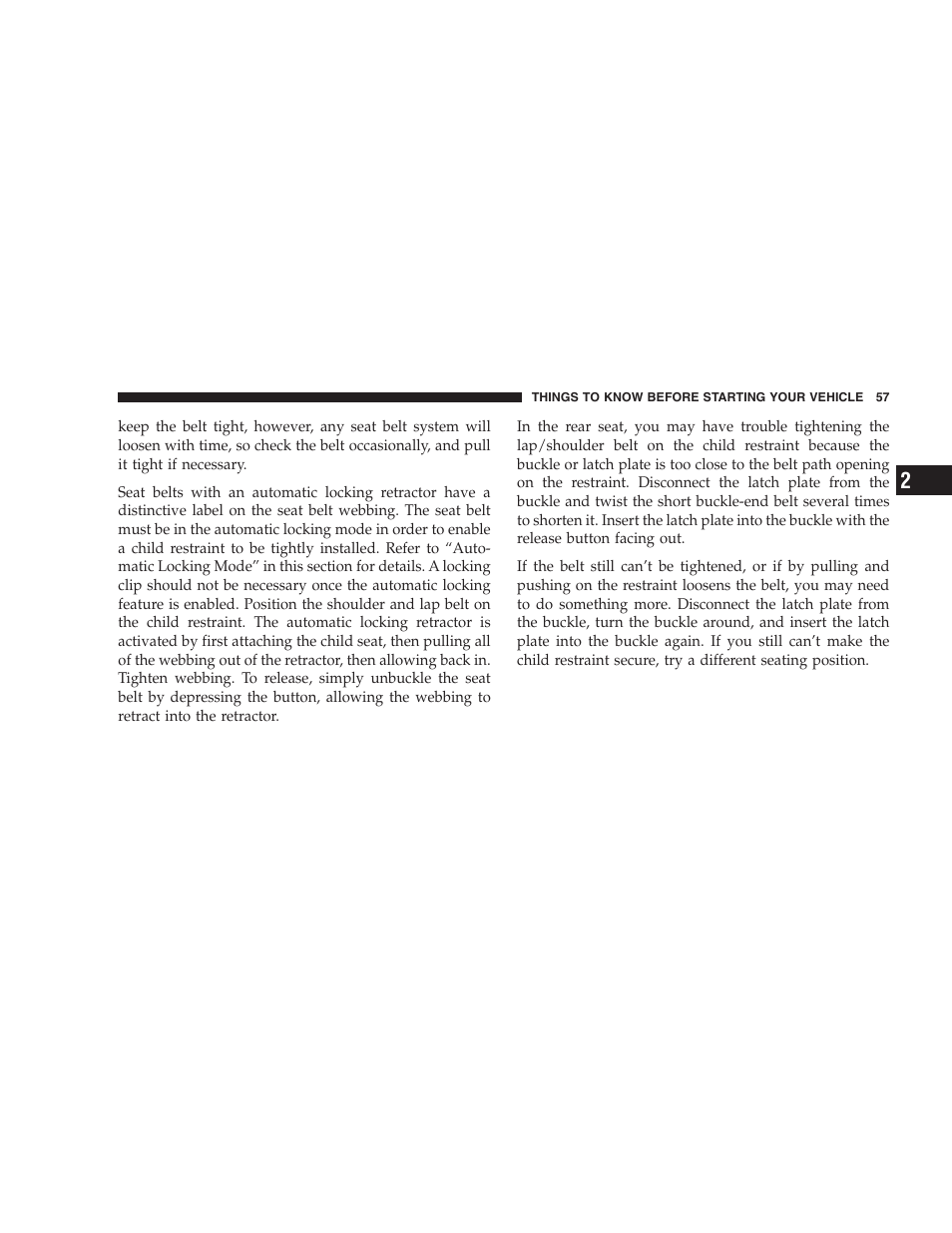 Dodge 2007 Magnum User Manual | Page 57 / 400