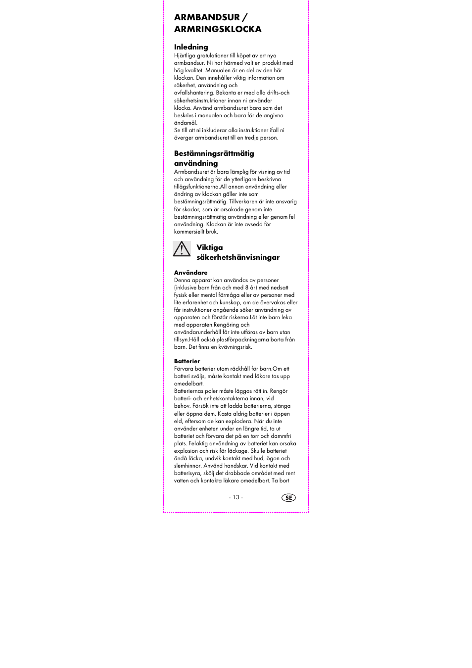 Armbandsur / armringsklocka | Auriol 2-LD3915-1-4 User Manual | Page 15 / 43