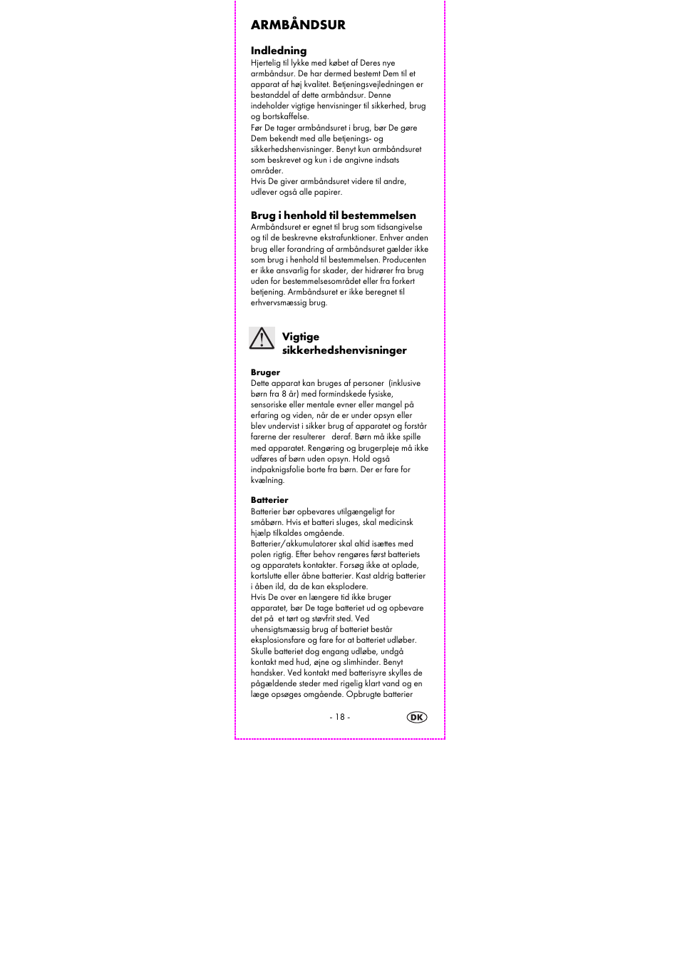 Armbåndsur | Auriol 2-LD3915-1-4 User Manual | Page 20 / 43