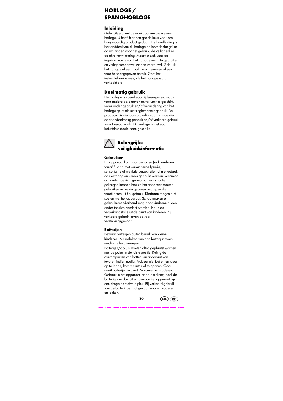 Horloge / spanghorloge | Auriol 2-LD3915-1-4 User Manual | Page 32 / 43