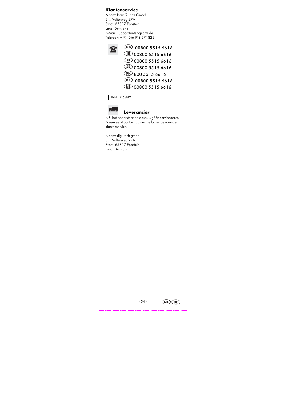 Auriol 2-LD3915-1-4 User Manual | Page 36 / 43