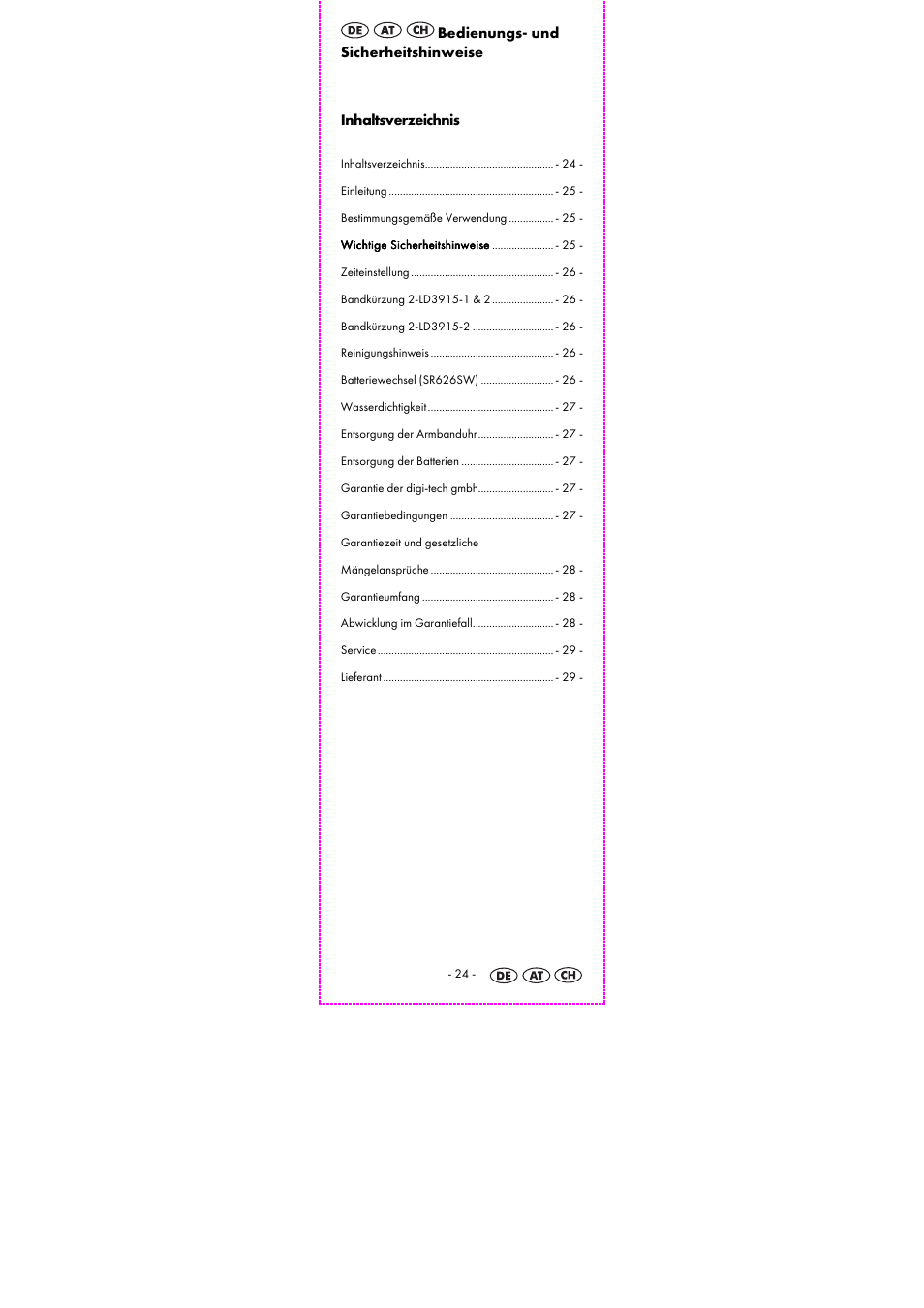 Auriol 2-LD3915-1-4 User Manual | Page 26 / 32