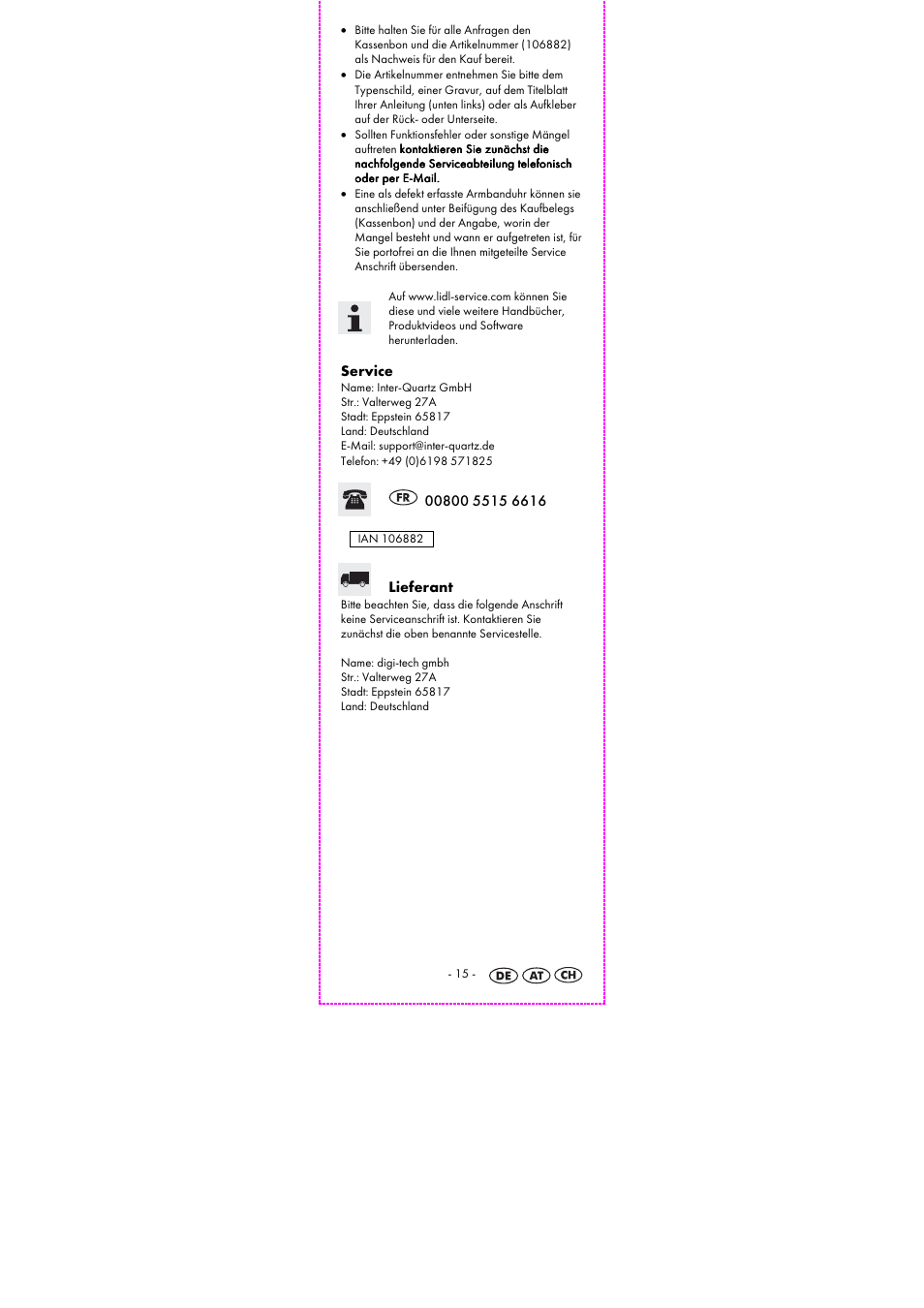 Auriol 2-LD3915-5-10 User Manual | Page 17 / 23