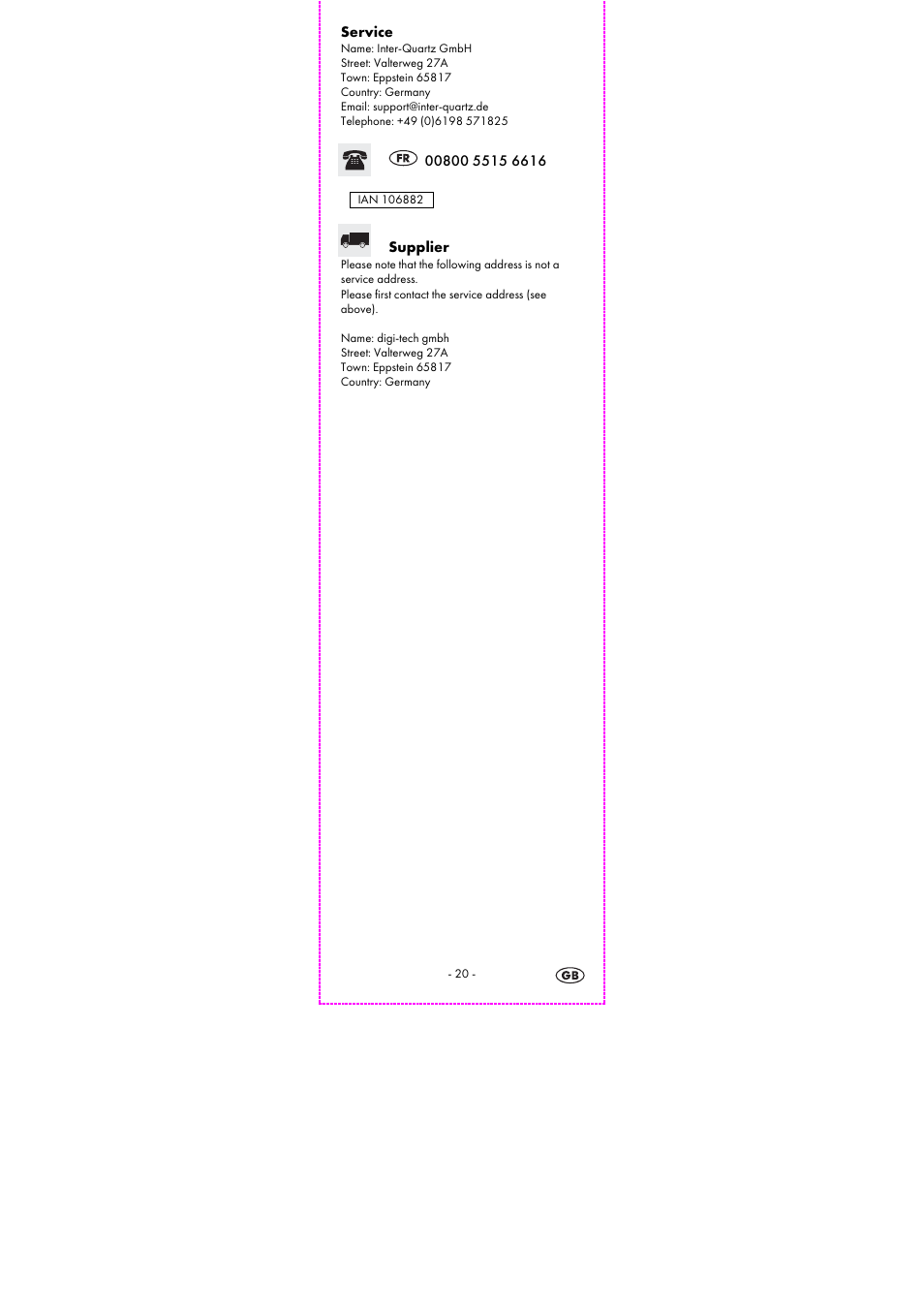 Auriol 2-LD3915-5-10 User Manual | Page 22 / 23