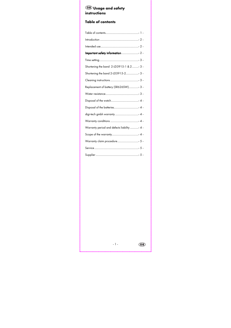 Auriol 2-LD3915-1-4 User Manual | Page 3 / 43