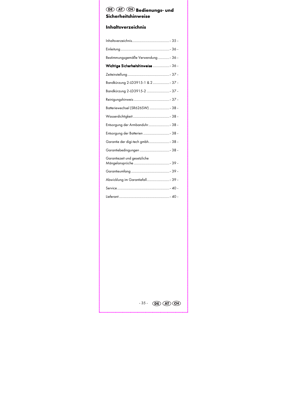 Auriol 2-LD3915-1-4 User Manual | Page 37 / 43