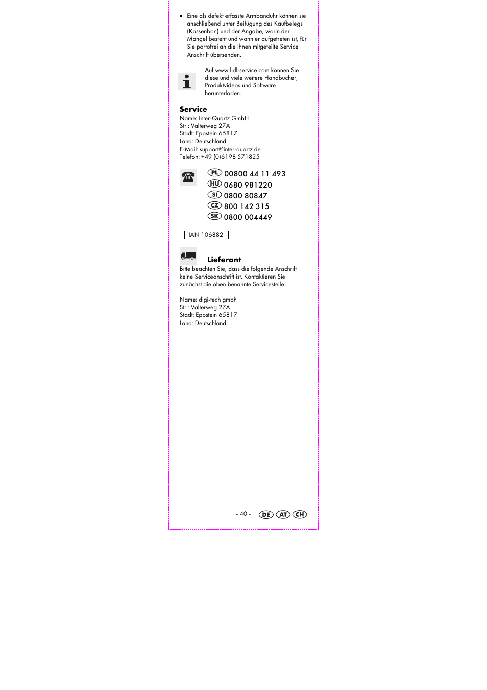 Auriol 2-LD3915-1-4 User Manual | Page 42 / 43