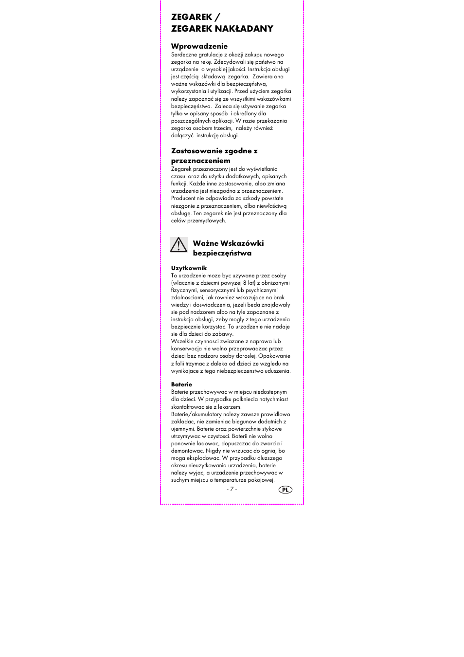 Zegarek / zegarek nakładany | Auriol 2-LD3915-1-4 User Manual | Page 9 / 43