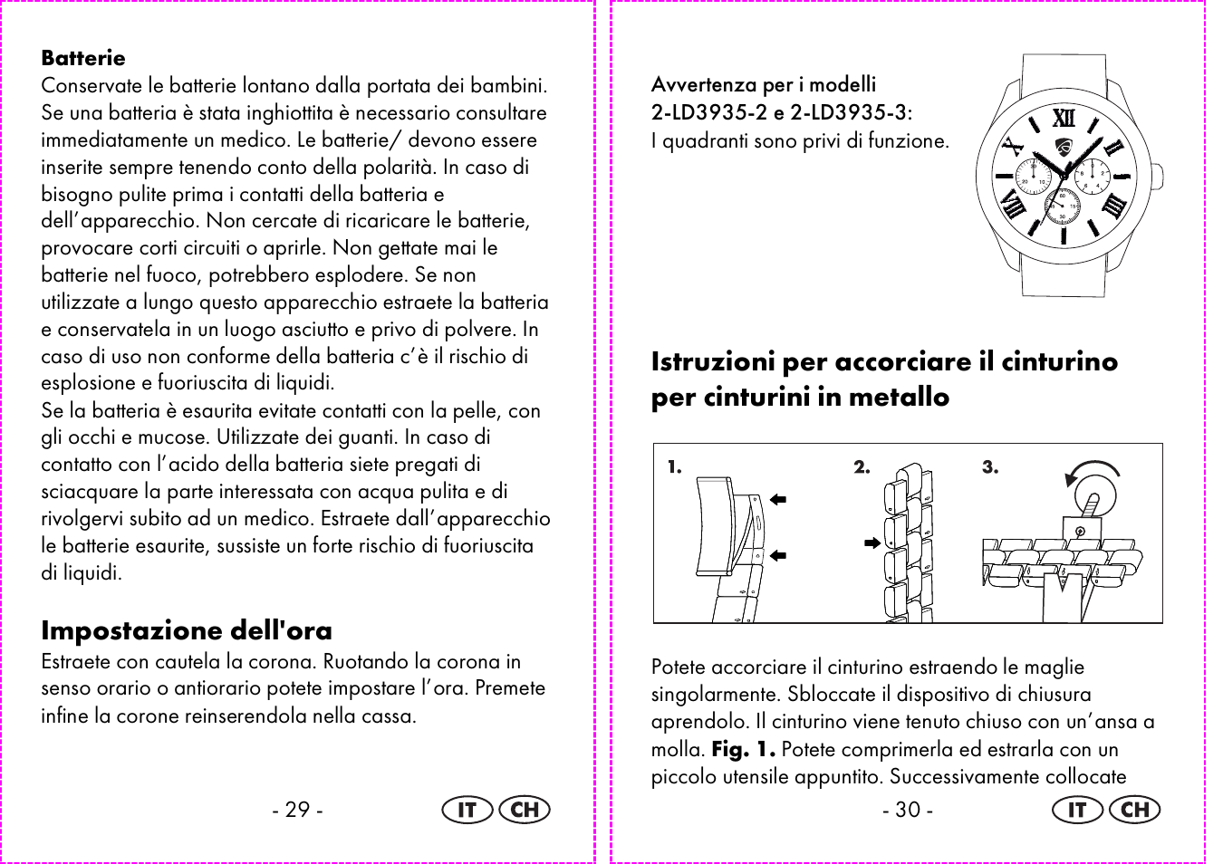 Impostazione dell'ora | Auriol 2-LD3935 User Manual | Page 16 / 26