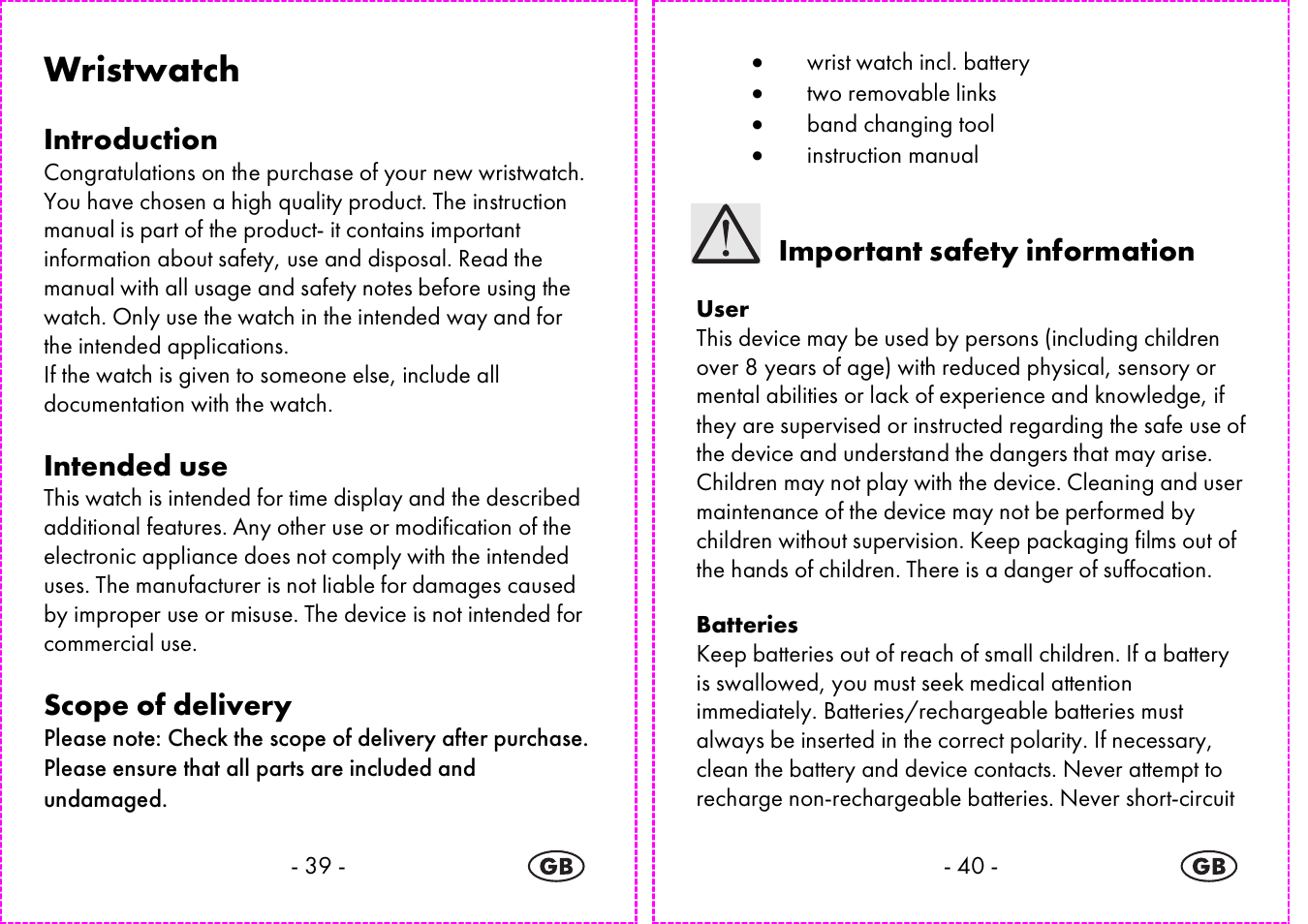 Wristwatch | Auriol 2-LD3935 User Manual | Page 21 / 26