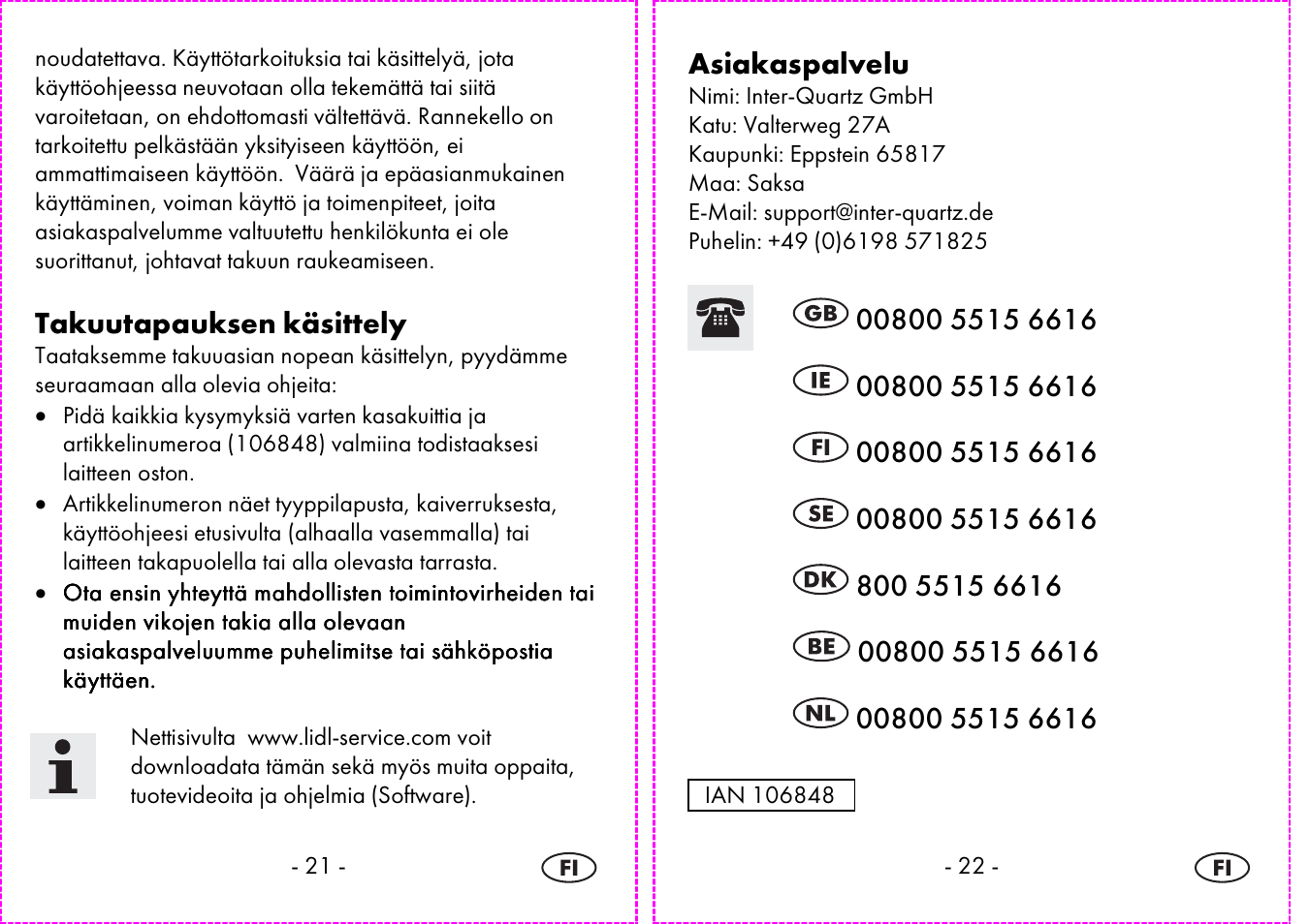 Auriol 2-LD3935 User Manual | Page 12 / 44