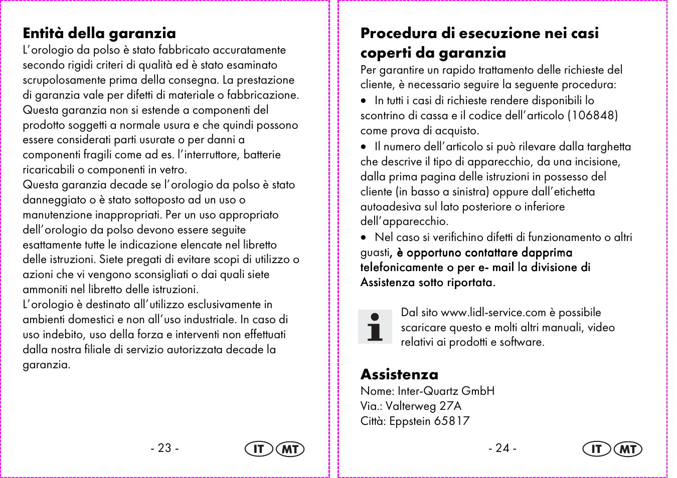 Entità della garanzia, Assistenza | Auriol 2-LD3935 User Manual | Page 13 / 32