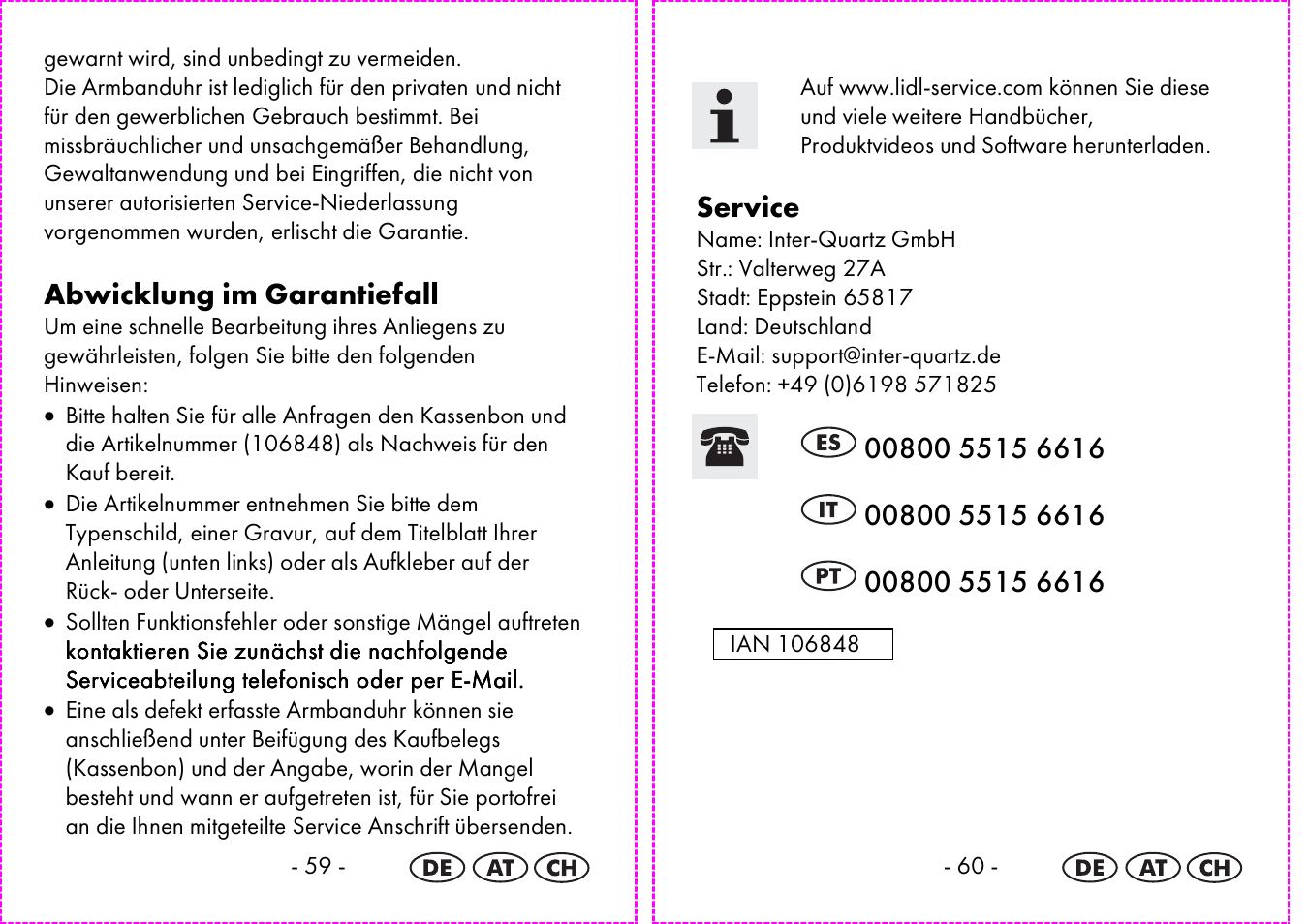 Abwicklung im garantiefall, Service | Auriol 2-LD3935 User Manual | Page 31 / 32