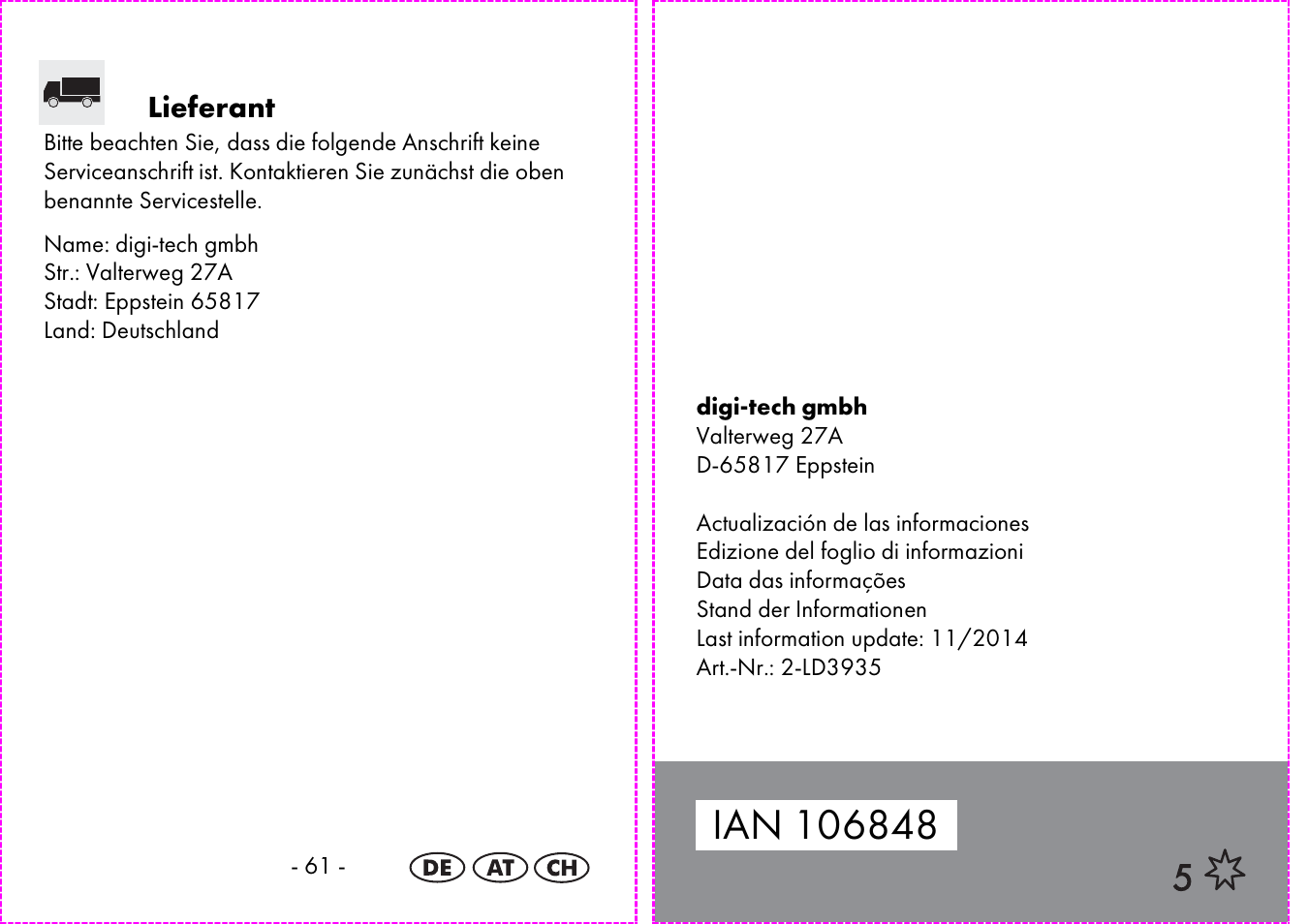 Lieferant | Auriol 2-LD3935 User Manual | Page 32 / 32