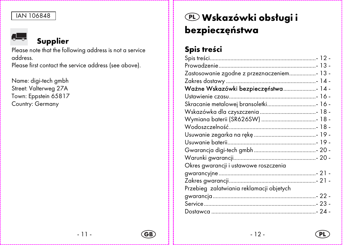 Wskazówki obsługi i bezpieczęństwa | Auriol 2-LD3935 User Manual | Page 7 / 44