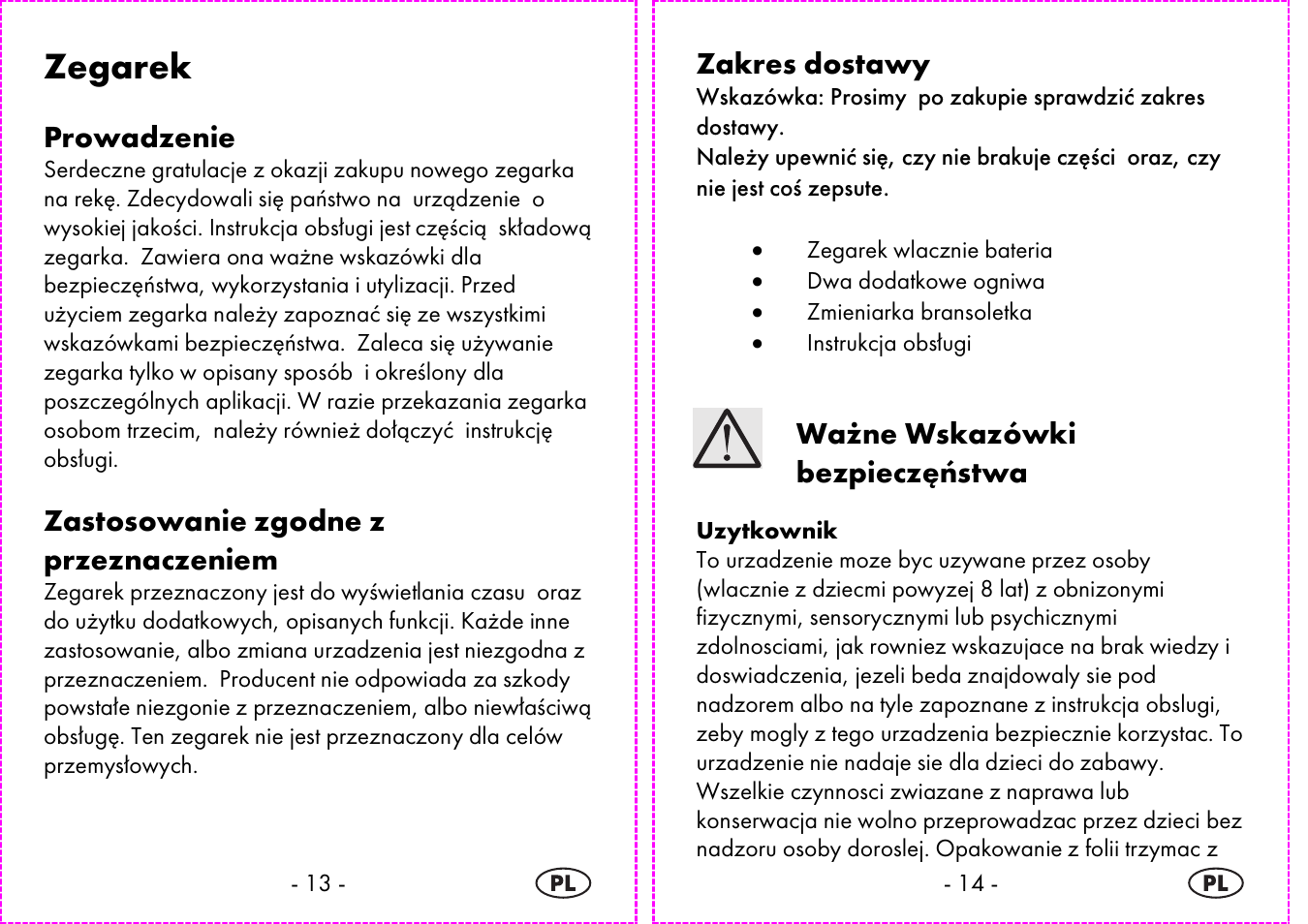 Zegarek | Auriol 2-LD3935 User Manual | Page 8 / 44