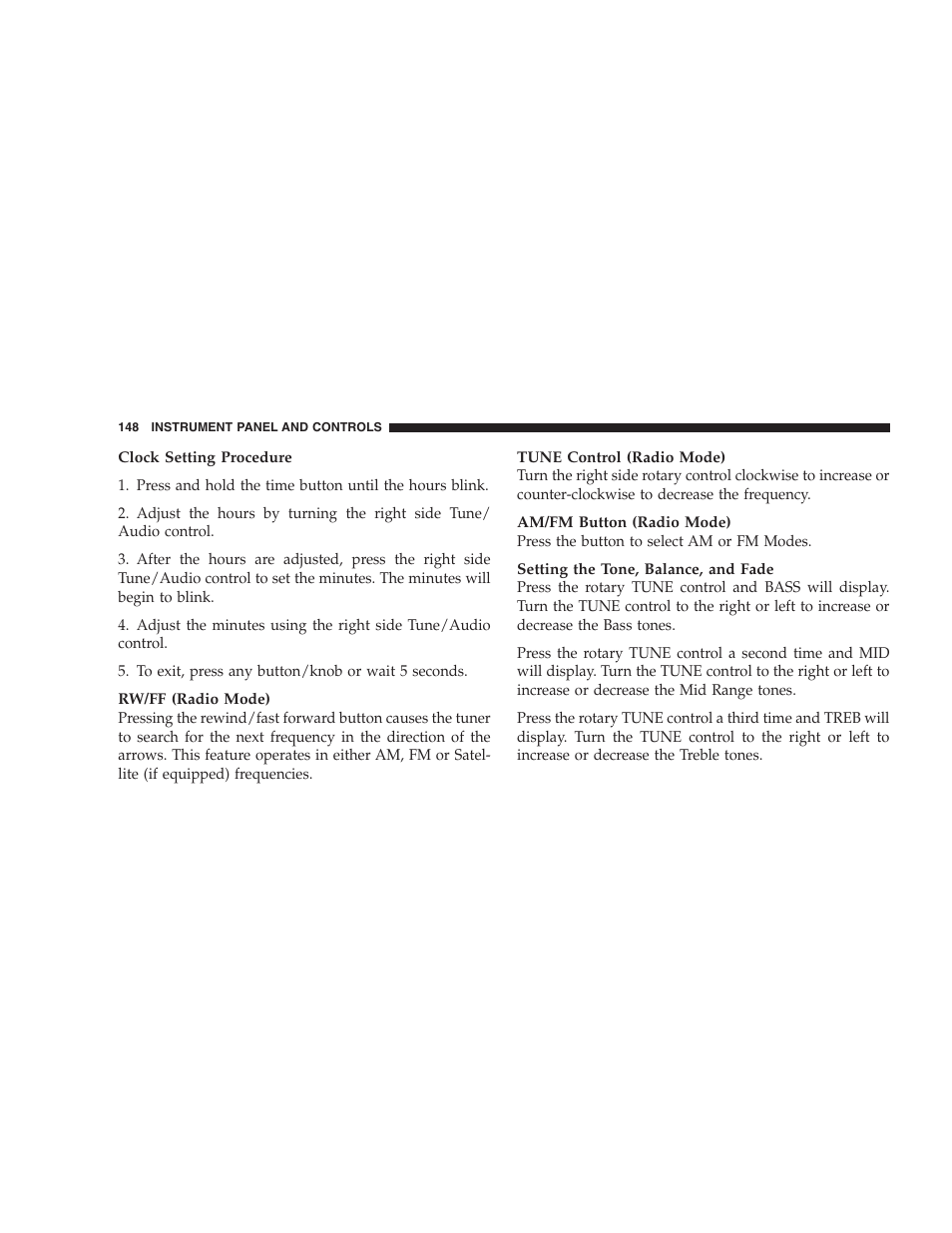 Dodge 2007 Dakota User Manual | Page 148 / 400