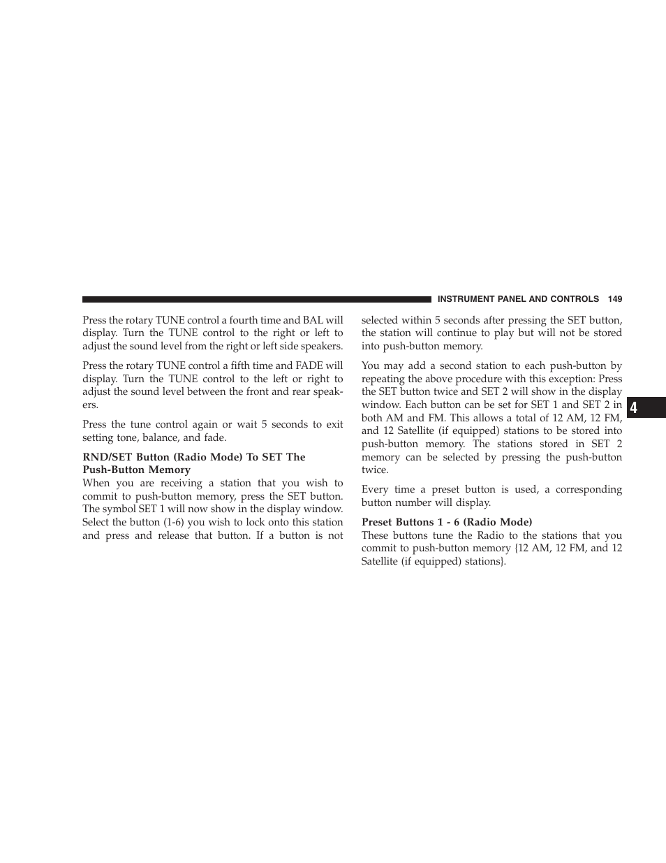 Dodge 2007 Dakota User Manual | Page 149 / 400