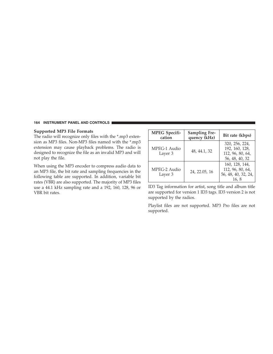 Dodge 2007 Dakota User Manual | Page 164 / 400