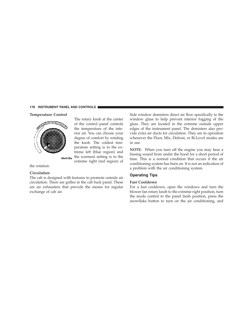 Operating tips | Dodge 2007 Dakota User Manual | Page 178 / 400