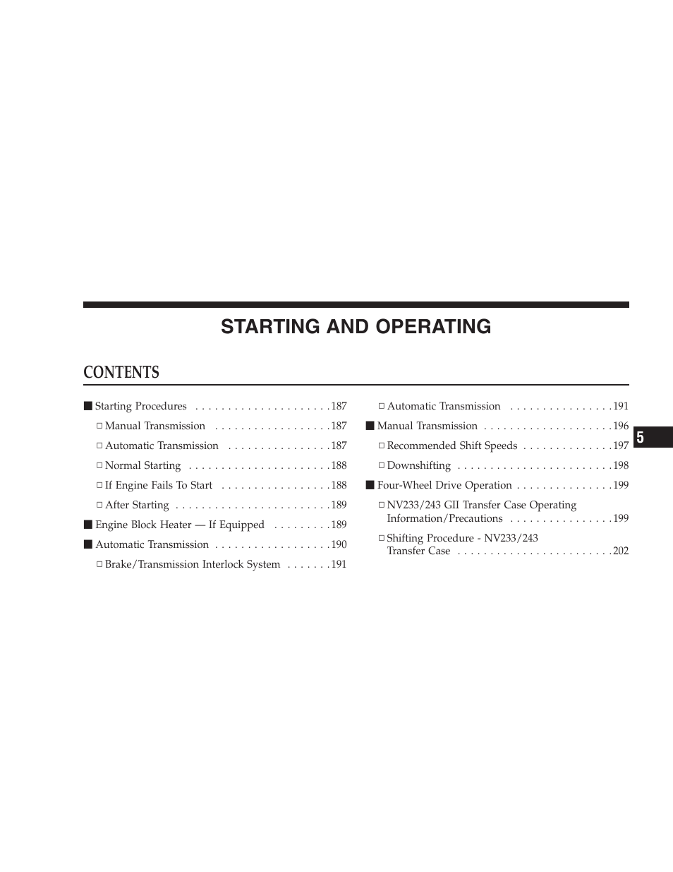 Dodge 2007 Dakota User Manual | Page 183 / 400