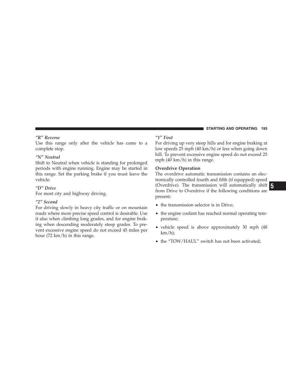 Dodge 2007 Dakota User Manual | Page 193 / 400